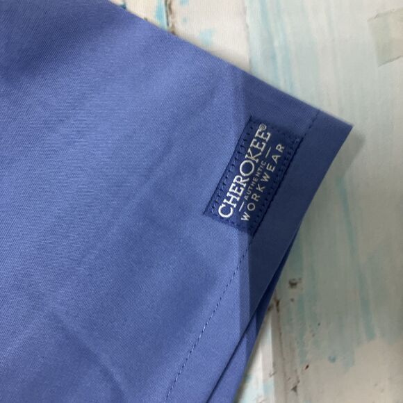 Cherokee Unisex Scrub Suit Blue Pants and Top Size 4XL WW644 NWT - Picture 5 of 16